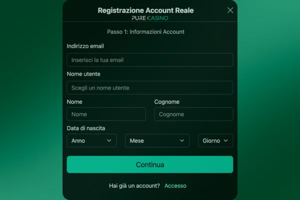 Purecasino login
